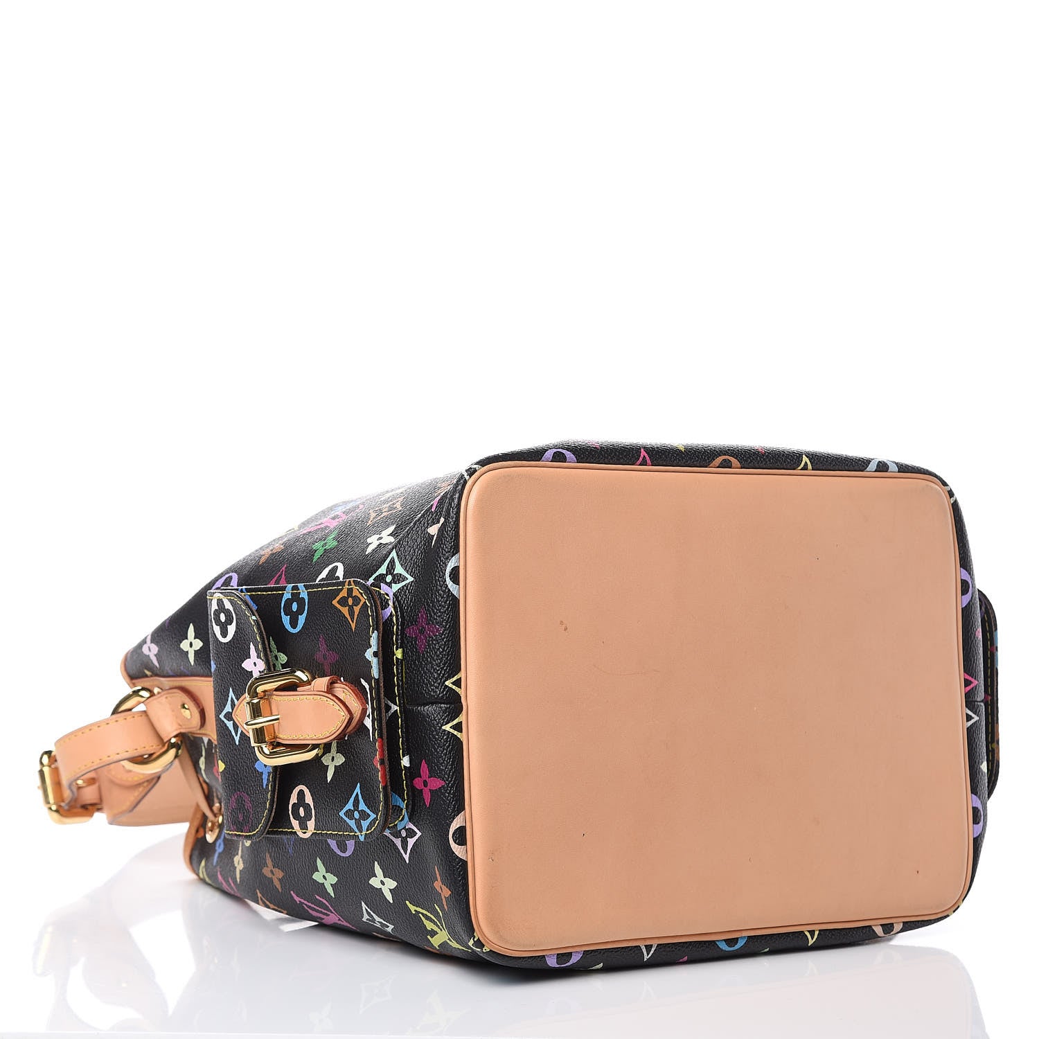 Louis Vuitton Monogram Multicolor Petit Noe Black 4 of 12