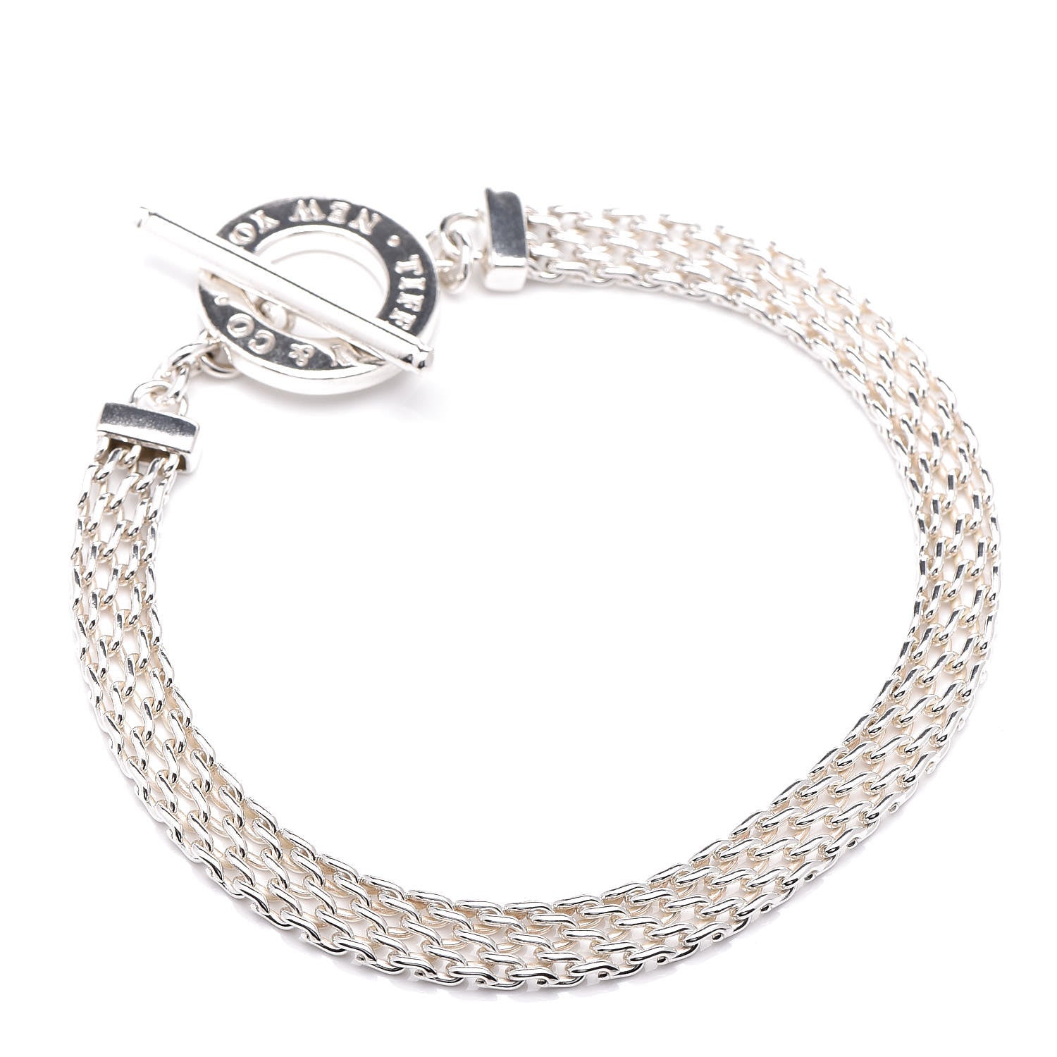 Tiffany Sterling Silver Somerset Toggle Bracelet 3 of 4