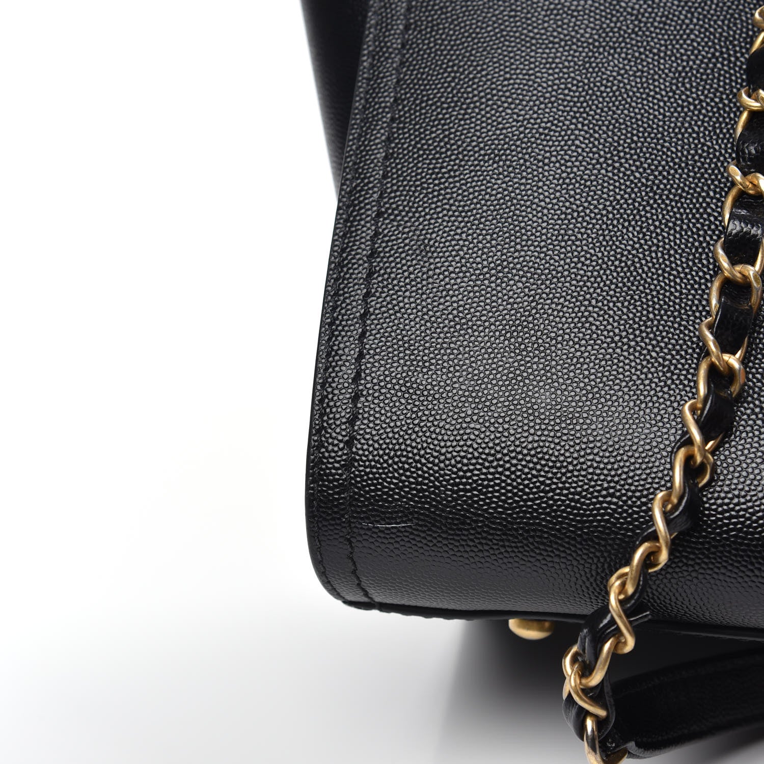 Chanel Caviar Small Studded Deauville Tote Black 12 of 14