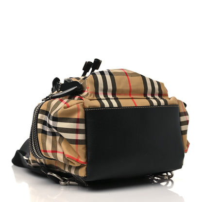 Burberry Nylon Vintage Check Small Rucksack Backpack Antique Yellow 4 of 7