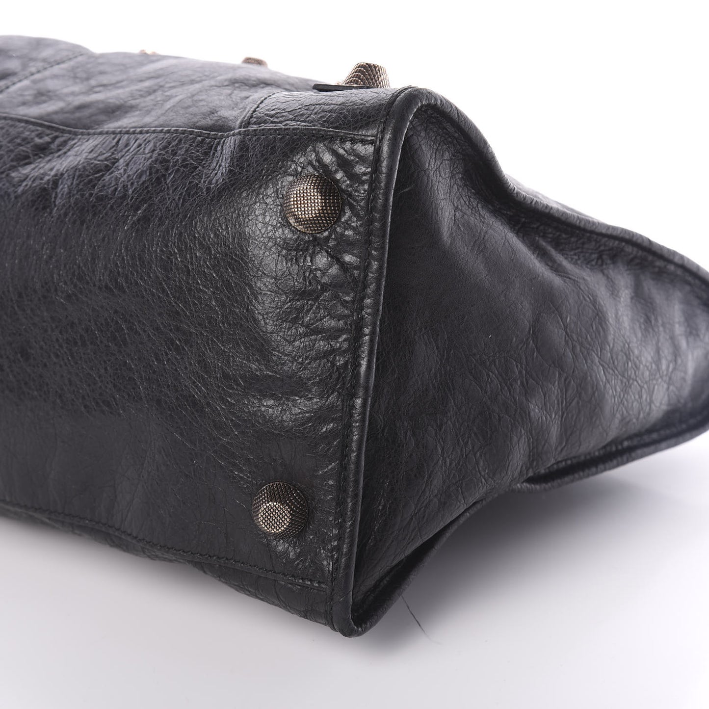 Agneau Giant 21 Rose Gold Hardware Work Black