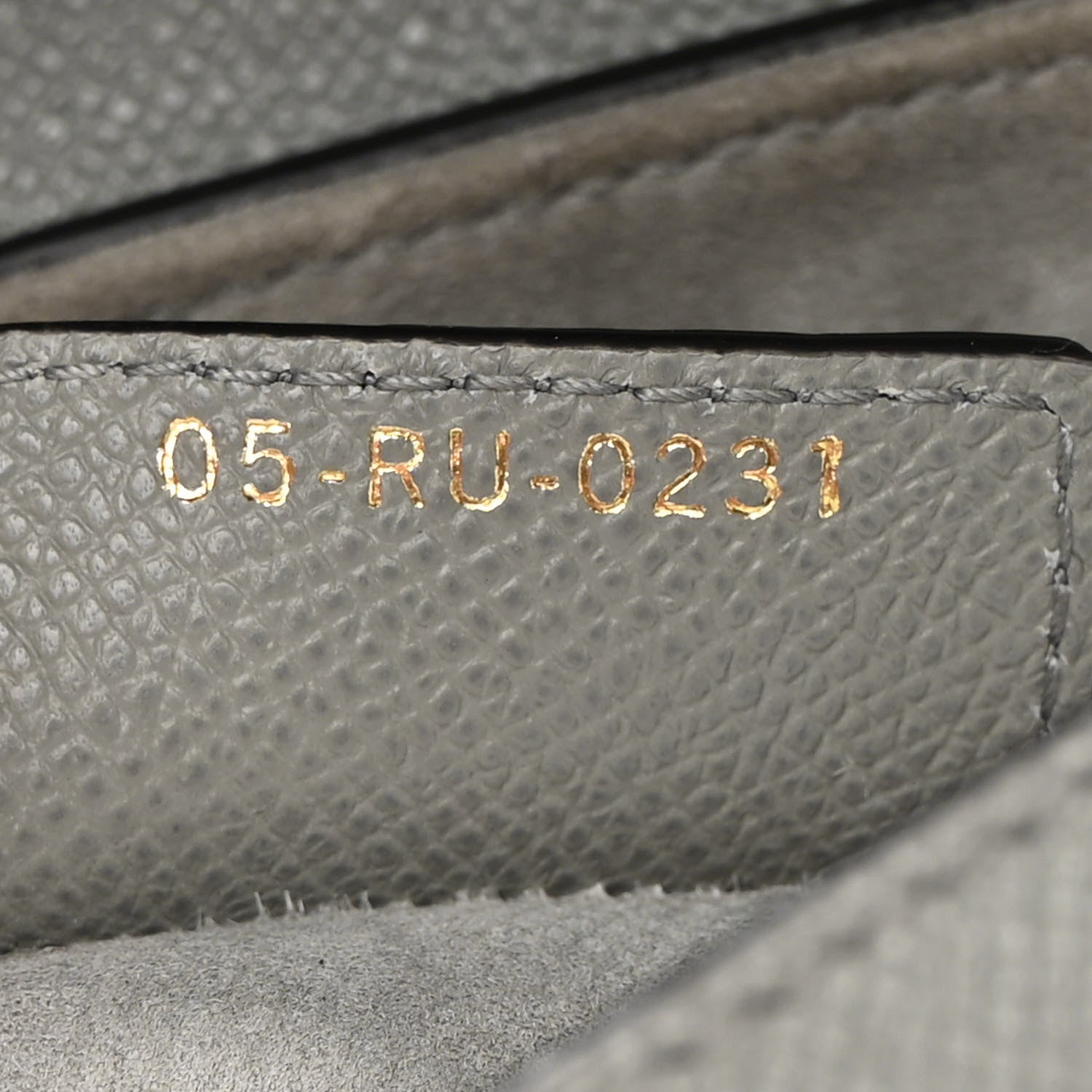 Christian Dior Grained Calfskin Saddle Bag Grey 7 of 11