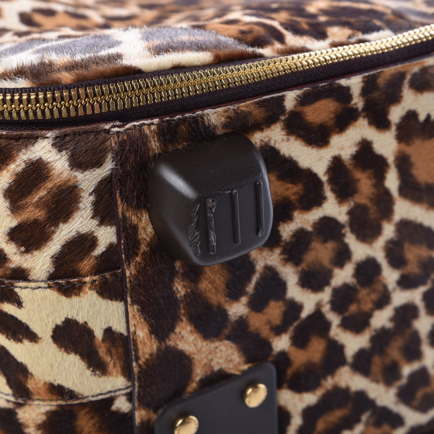 Prada Calf Hair Leopard Print Rollaway 8 of 9