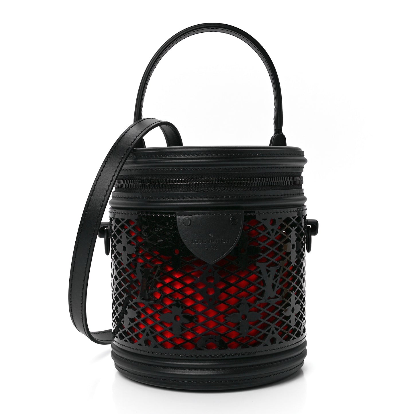 Patent Calfskin Monogram Cannes Black