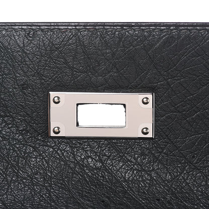 Hermes Ostrich Kelly Sellier 28 Vert Titien 17 of 33