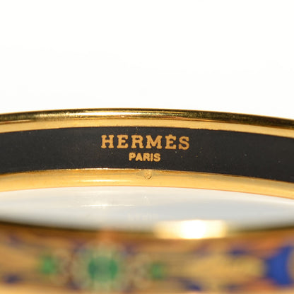 Hermes Narrow Enamel Printed Bracelet 62 3 of 5