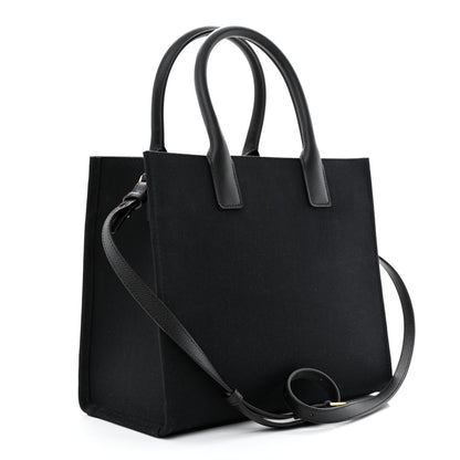 Versace Canvas Calfskin La Medusa Small Tote Black 3 of 11