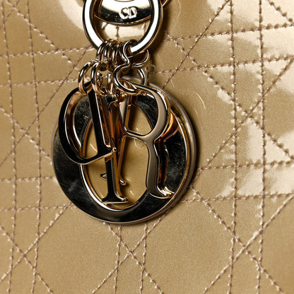 Christian Dior Patent Cannage Large Lady Dior Beige 6 of 8