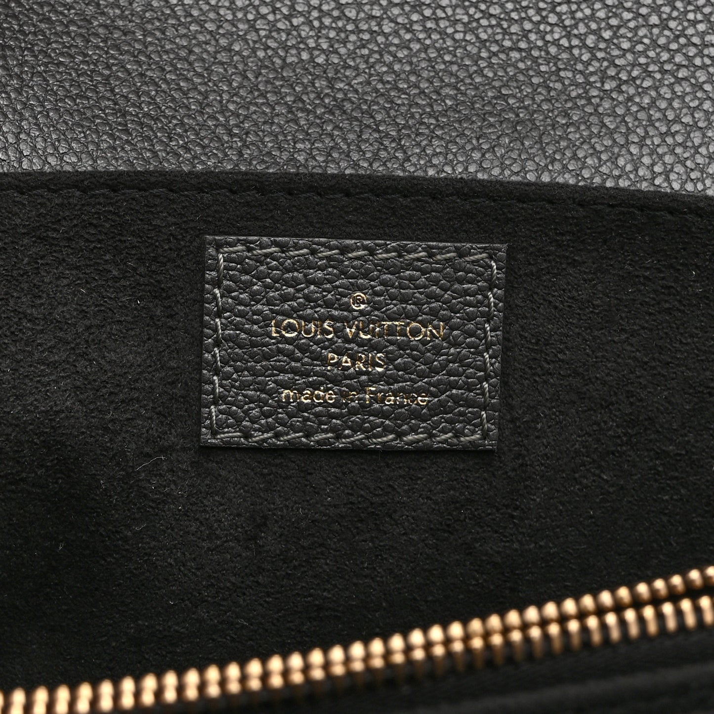 Shimmery Empreinte LV Ski Pochette Metis East West Gun Metal