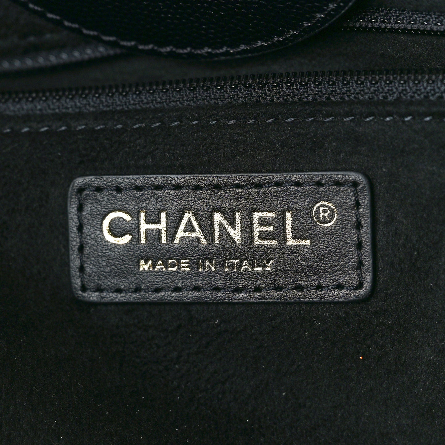 Caviar Medium Studded Deauville Tote Black