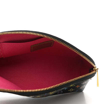 Louis Vuitton Monogram Multicolor Cosmetic Pouch Black Grenade 5 of 6