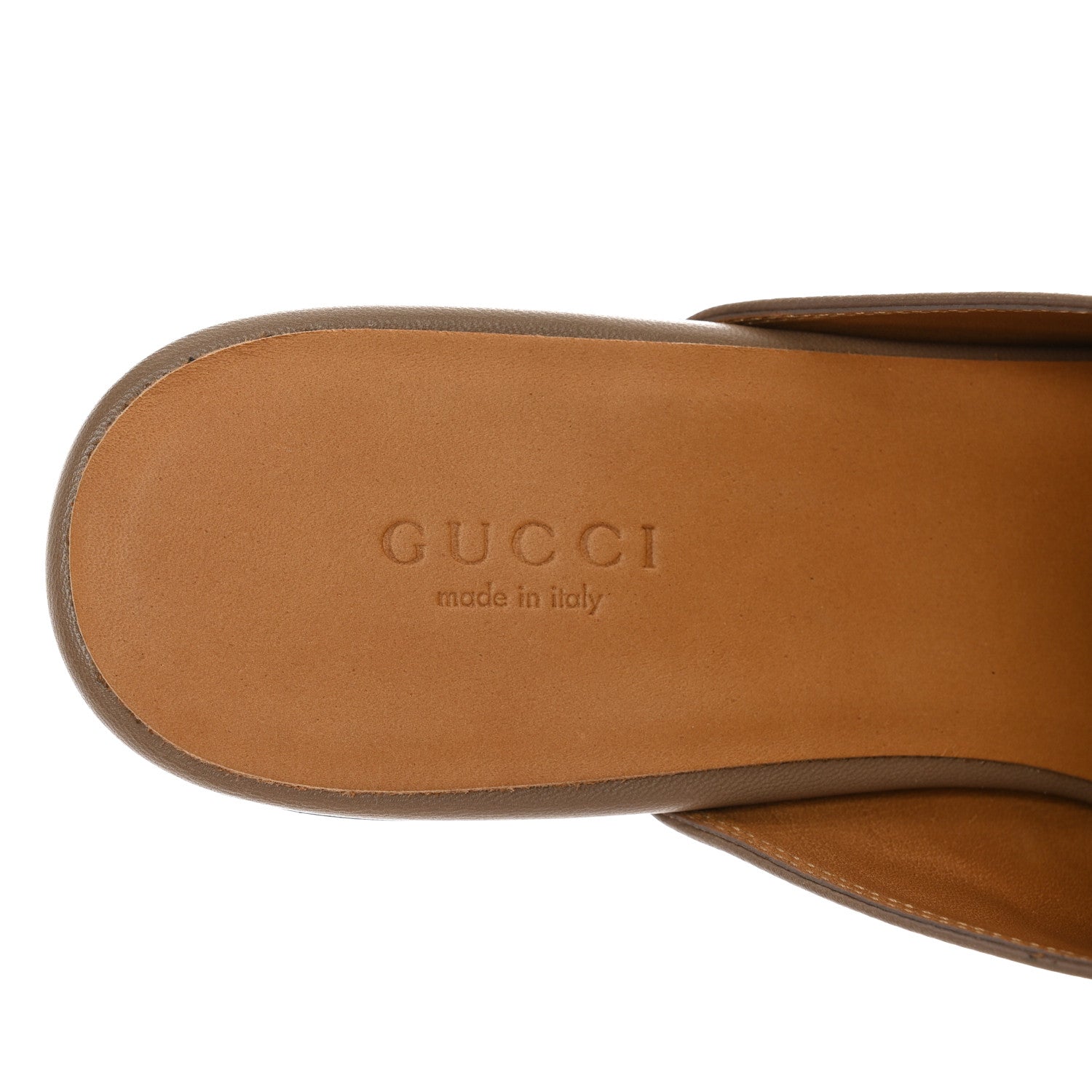 Gucci Malaga Kid Womens Princetown Slippers 38 Mud 7 of 12