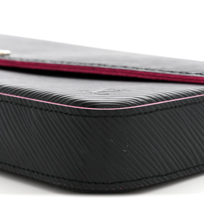 Louis Vuitton Epi Pochette Felicie Black Hot Pink 11 of 12