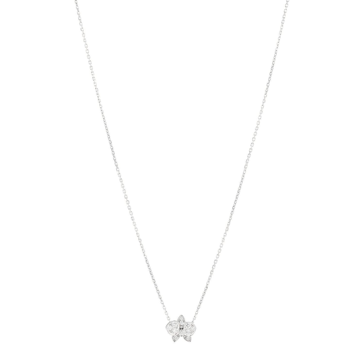 Cartier 18K White Gold Diamond Caresse D'Orchidees Par Cartier Necklace 1 of 6