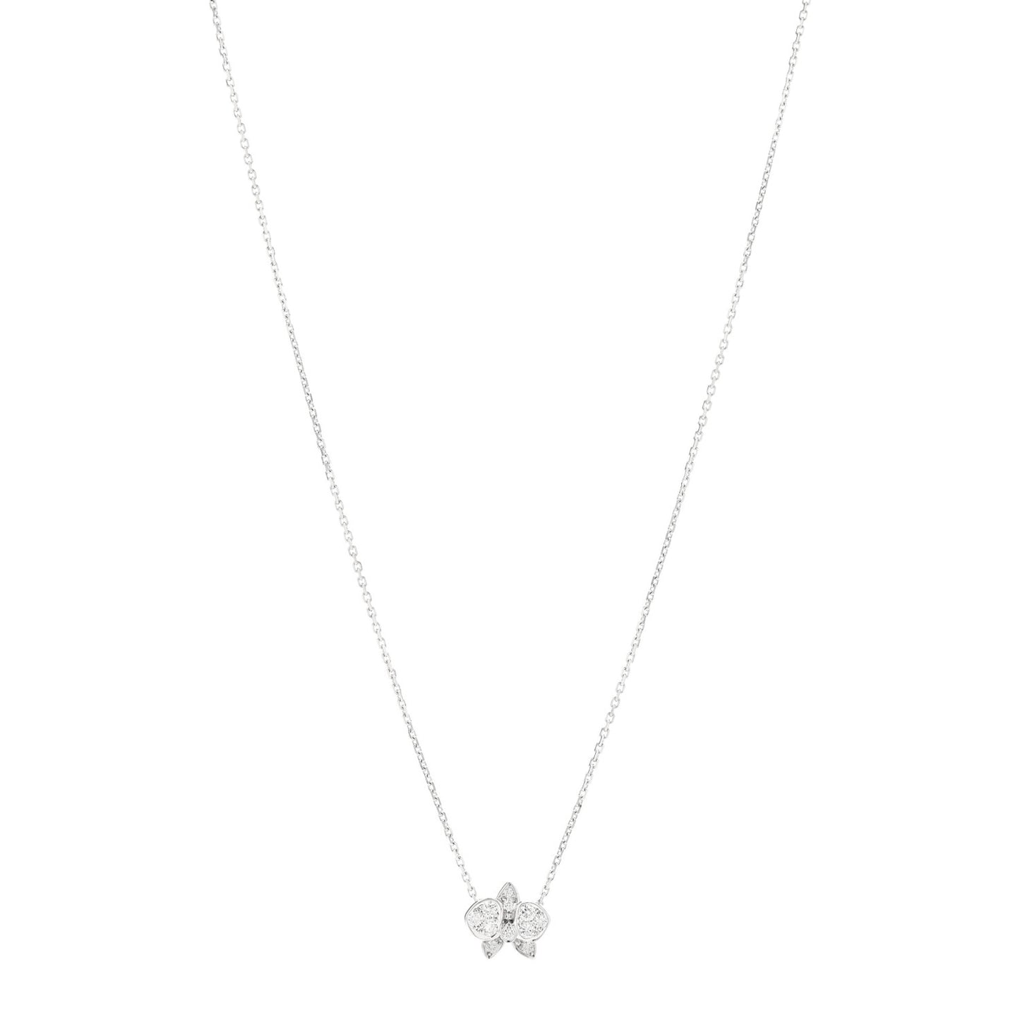 18K White Gold Diamond Caresse D'Orchidees Par Cartier Necklace