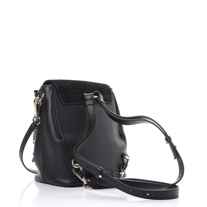 Chloe Suede Calfskin Small Faye Backpack Black 3 of 7