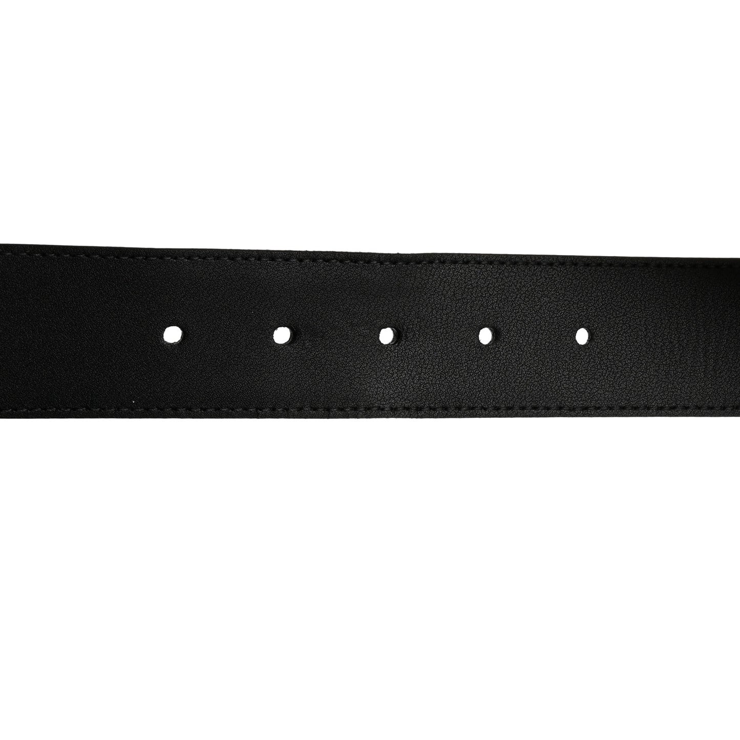 Textured Dollar Calfskin 40mm Belt 85 34 Black