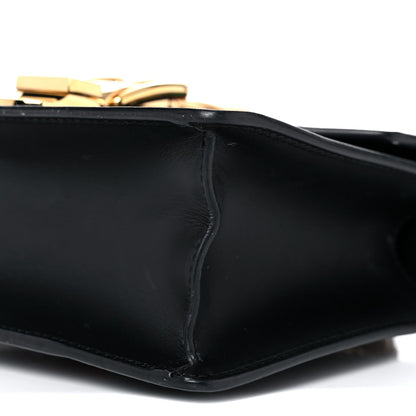 Gucci Calfskin Mini Sylvie Chain Shoulder Bag Black 10 of 12