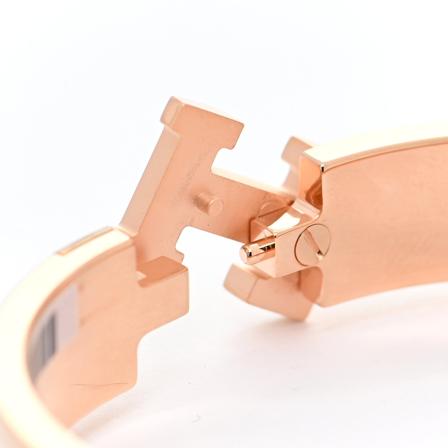 Enamel Narrow Clic Clac H Bracelet PM Creme