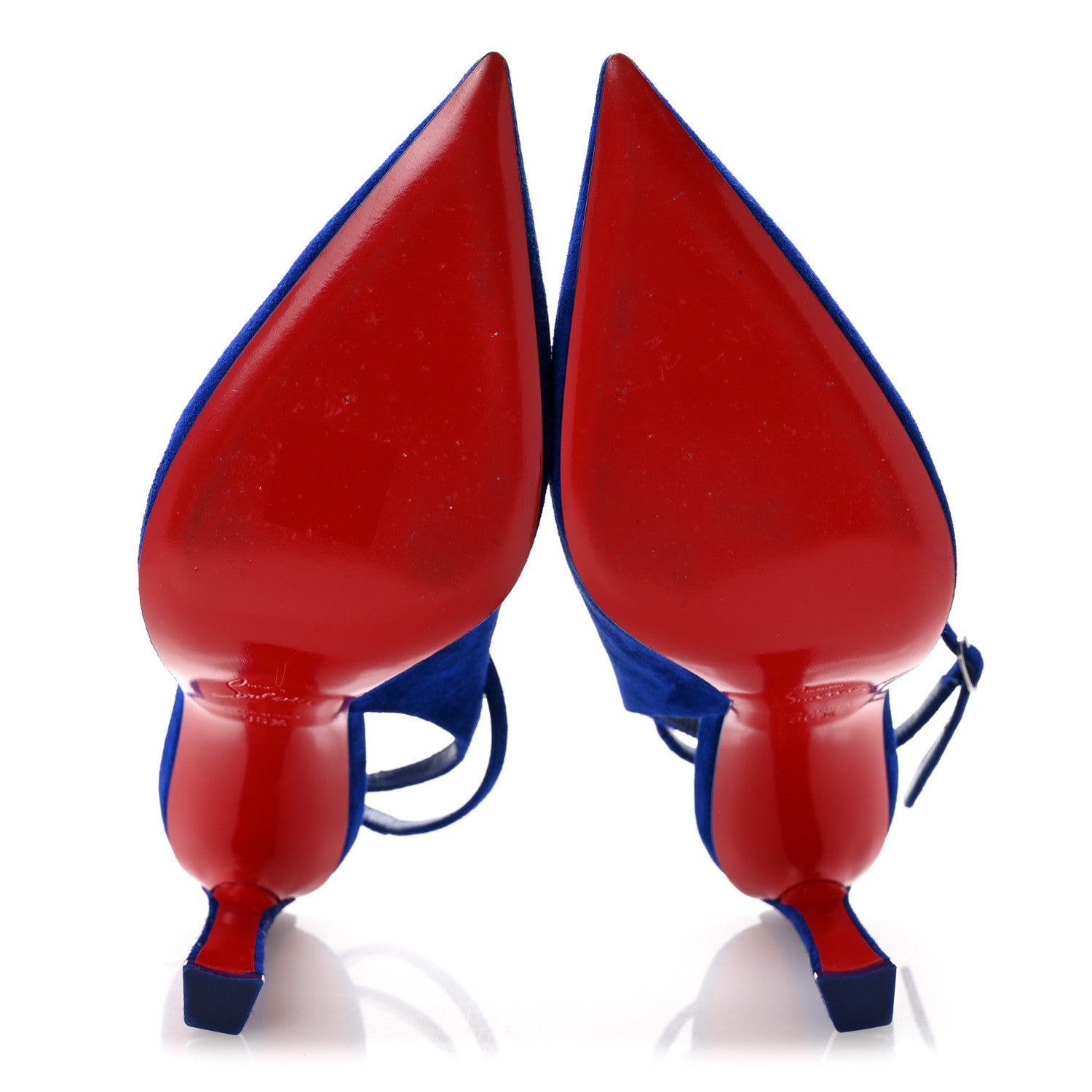 Christian Louboutin Veau Velours Condora Strap 100 Pumps 36.5 Galactiqueen 6 of 11