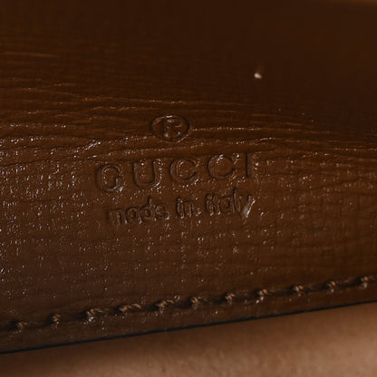 Gucci GG Supreme Monogram Azalea Calfskin Web Horsebit 1955 Wallet On Strap Beige Ebony Brown Sugar 6 of 10