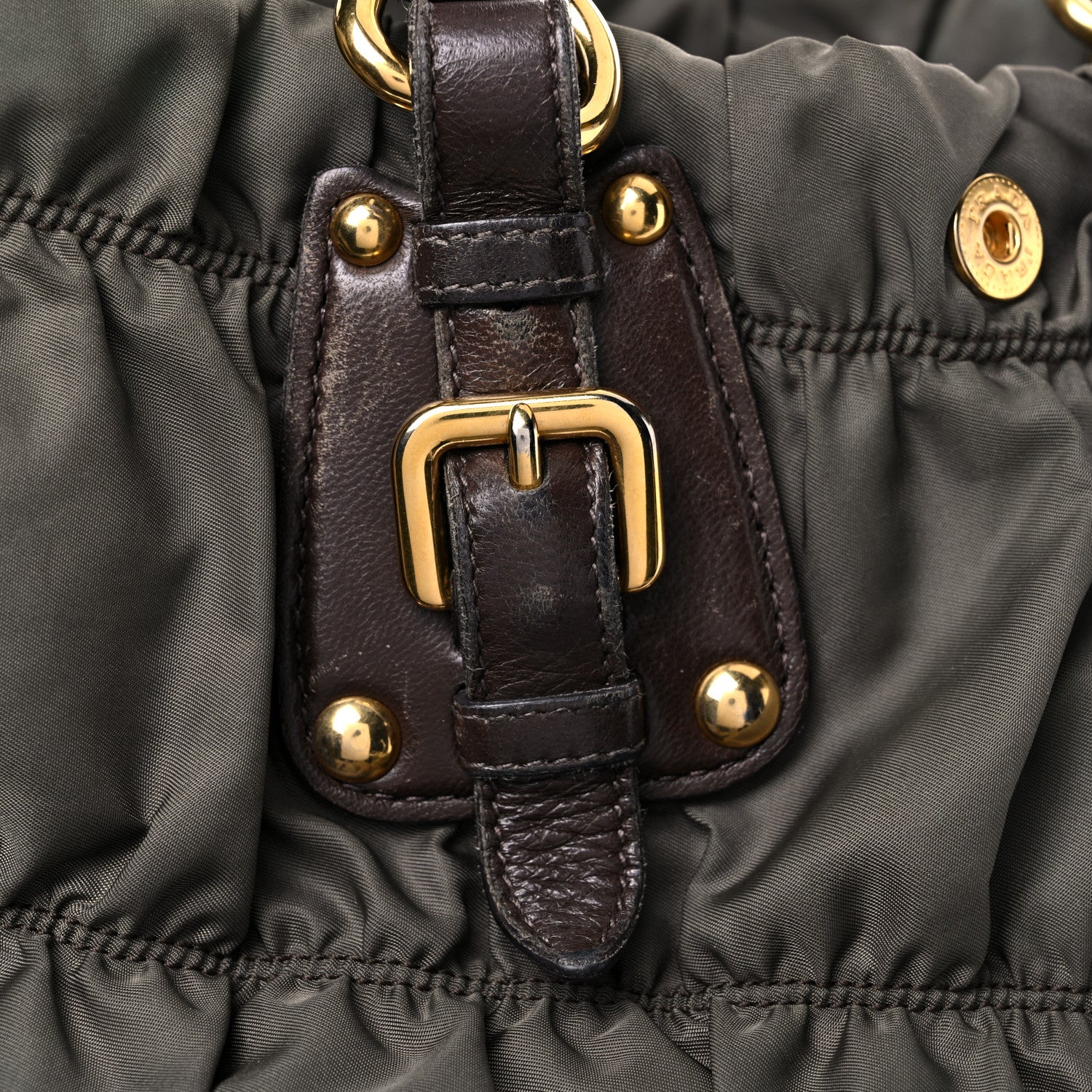 Prada Tessuto Nylon Gaufre Tote Fumo 22 of 40