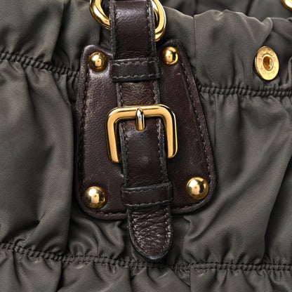 Prada Tessuto Nylon Gaufre Tote Fumo 22 of 40