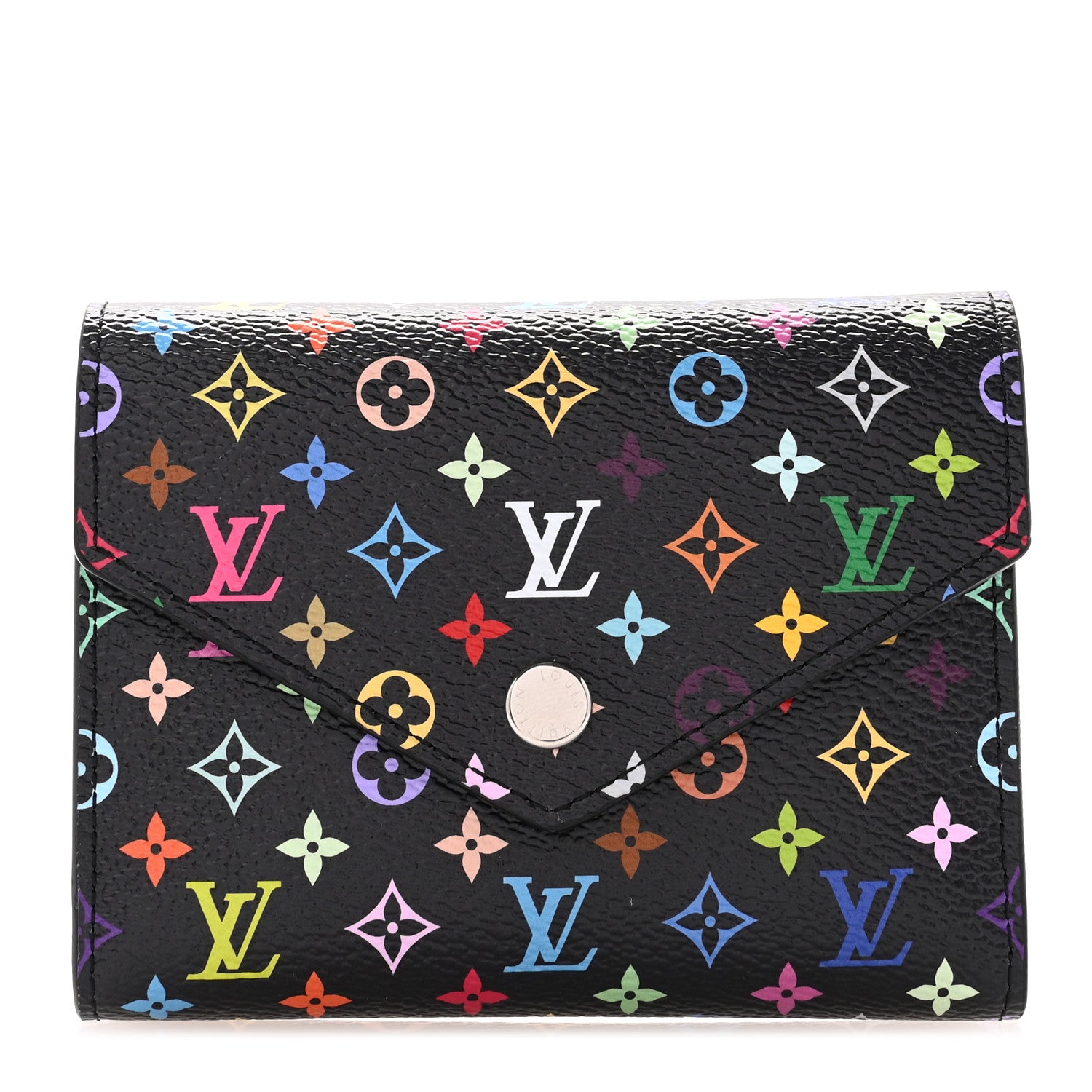 Louis Vuitton LV X TM Monogram Multicolor Victorine Wallet Black 1 of 7