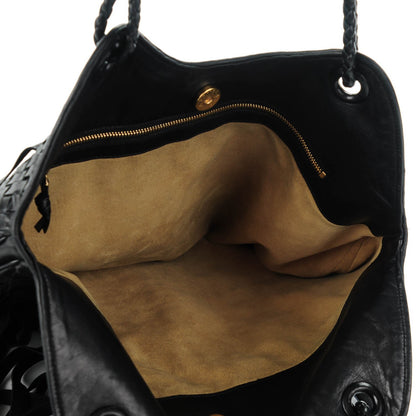 Bottega Veneta Vintage Nappa Intrecciato Fringe Hobo Nero Black 5 of 8