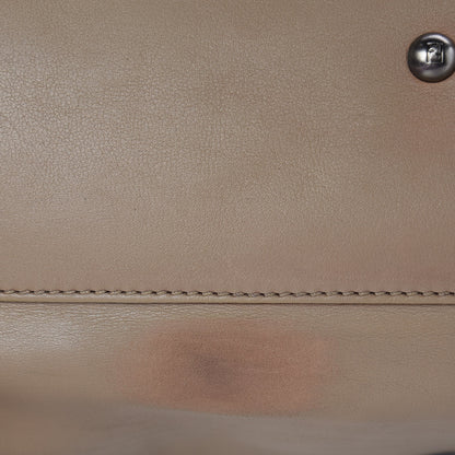 Fendi Vitello Saddle Ayers Large Peekaboo Iconic Satchel Argilla Saddle 19 of 20