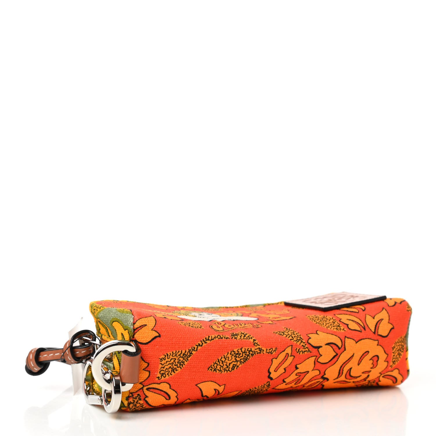 Loewe Canvas Ibiza Floral Print Paulas Sunglasses Case Orange 4 of 8
