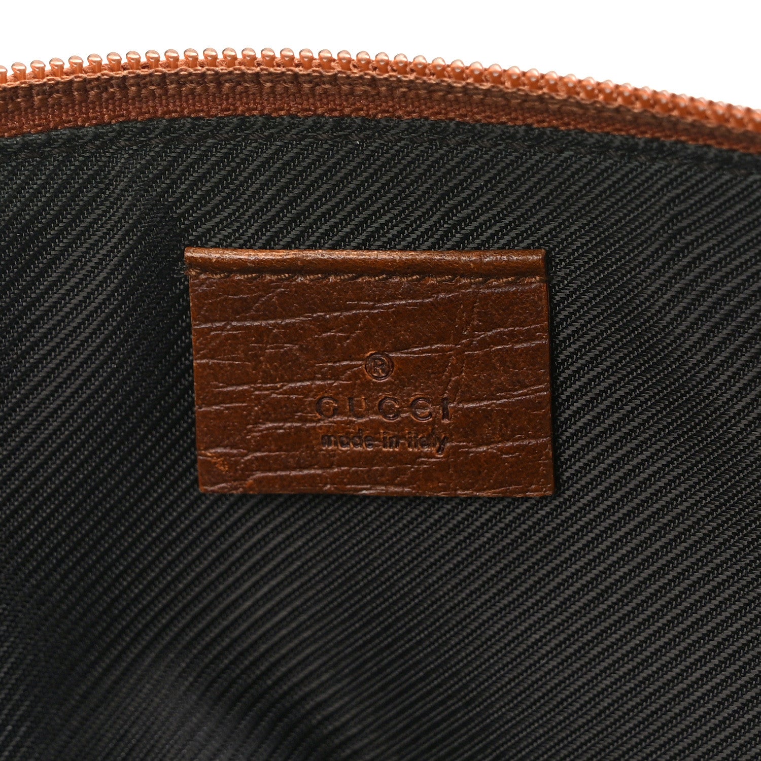 Gucci Monogram Web Boat Pochette Brown 6 of 12
