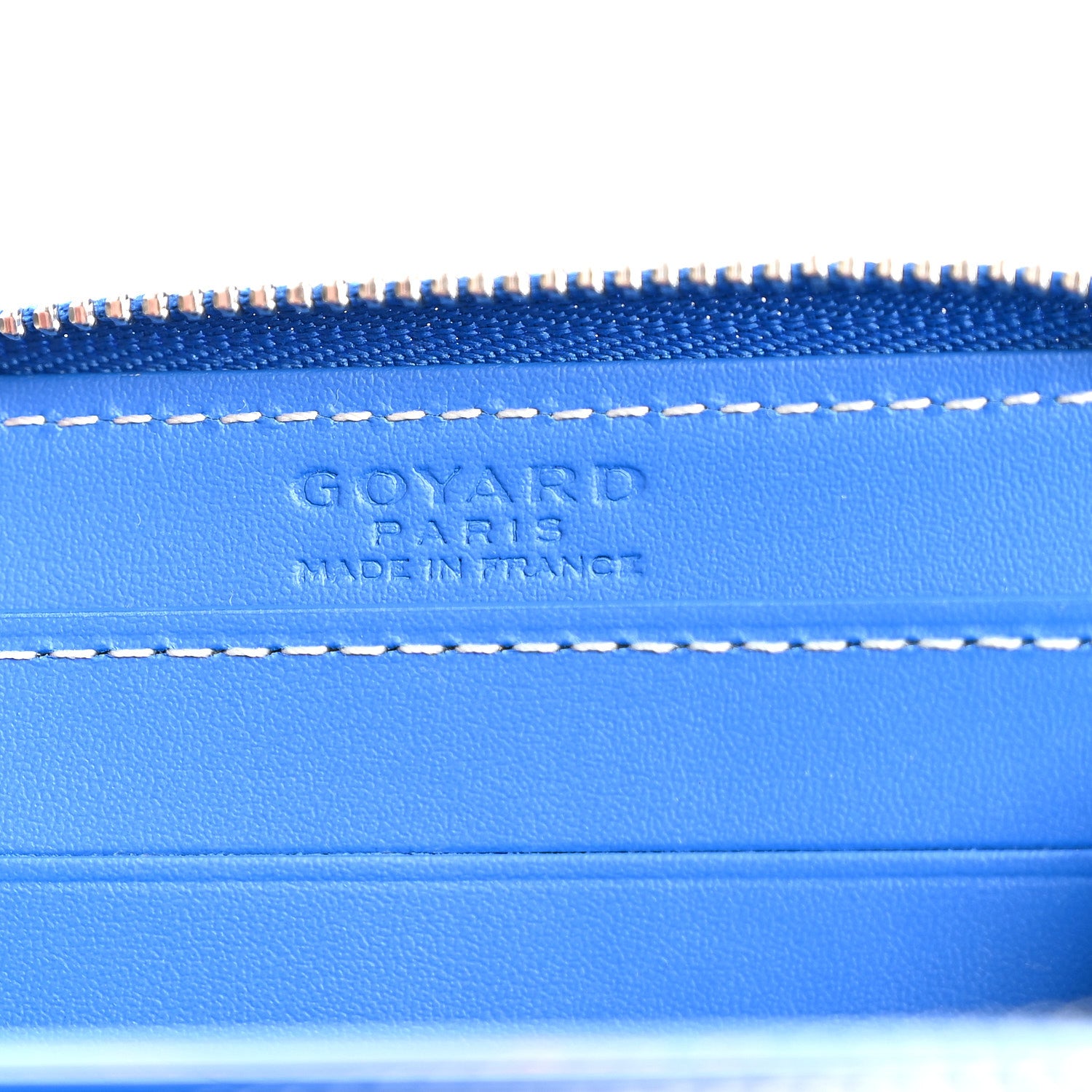 Goyard Goyardine Matignon PM Wallet Blue 6 of 7