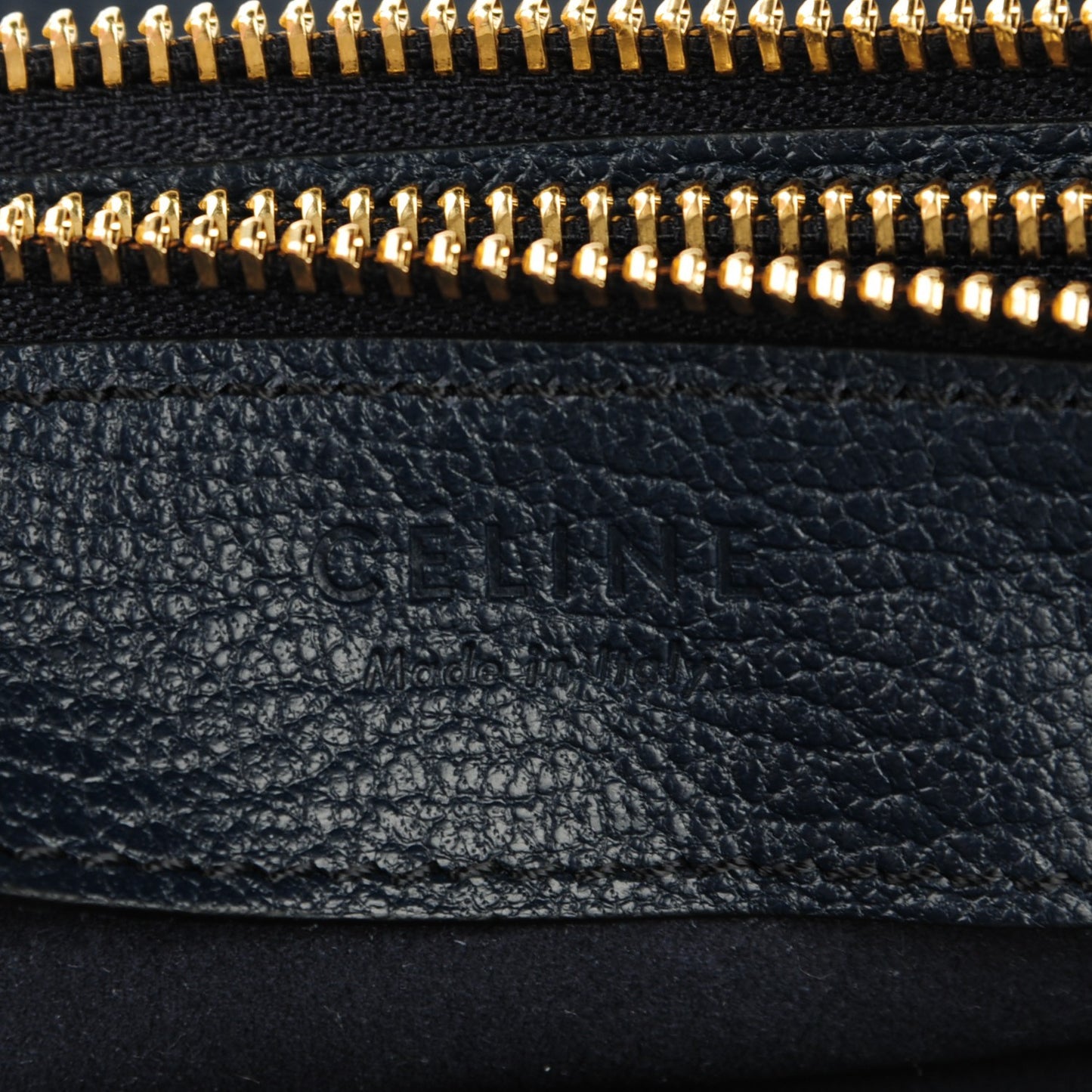 Goatskin Large Trio Crossbody Dark Blue