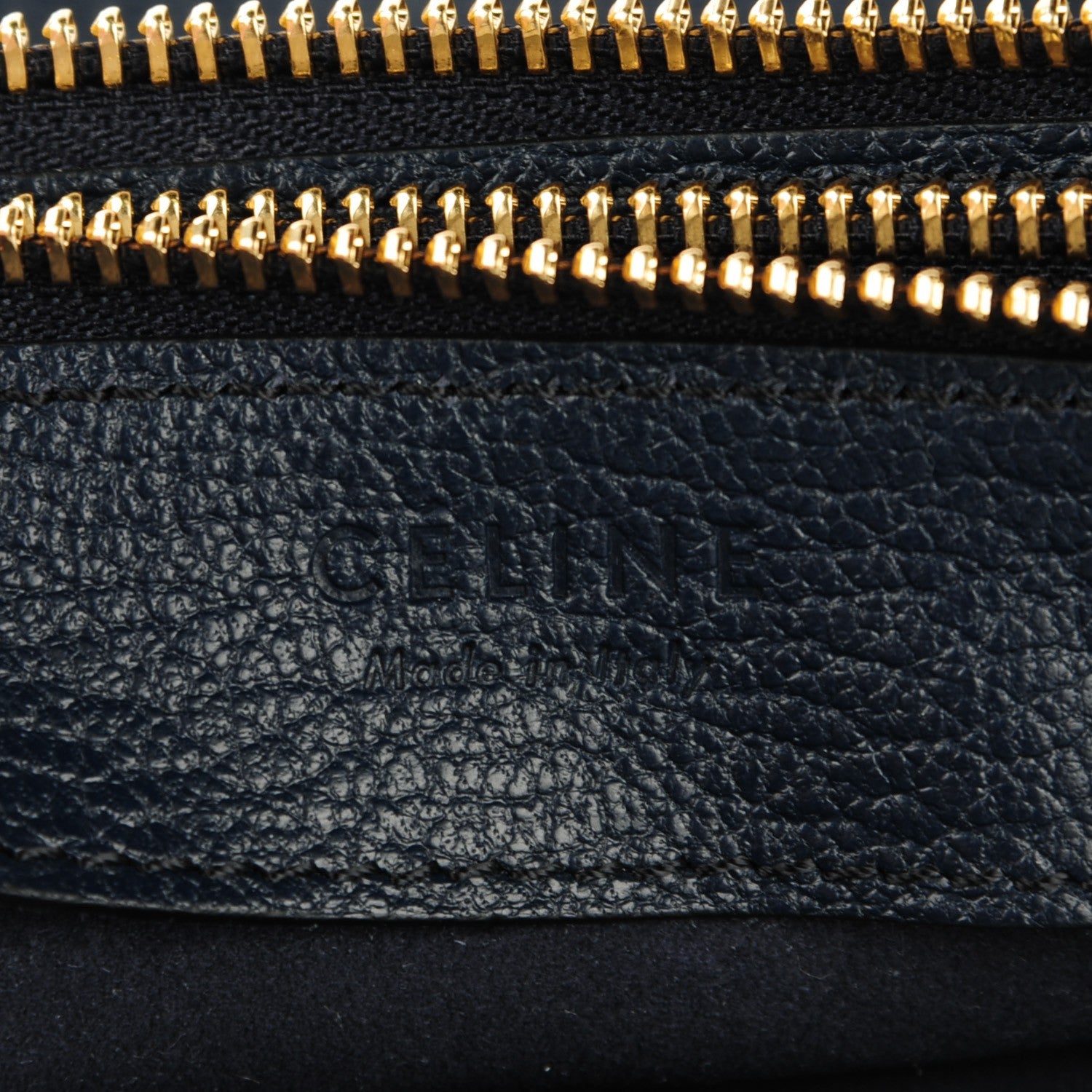 Celine Goatskin Large Trio Crossbody Dark Blue 6 of 8