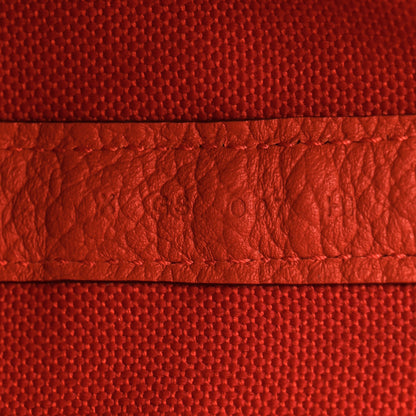 Hermes Toile Militaire Vache Country Garden Party Pockets 36 MM Rouge Tomate Capucine 7 of 15