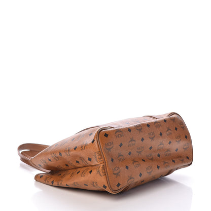 MCM Visetos Shopper Tote Cognac 4 of 11