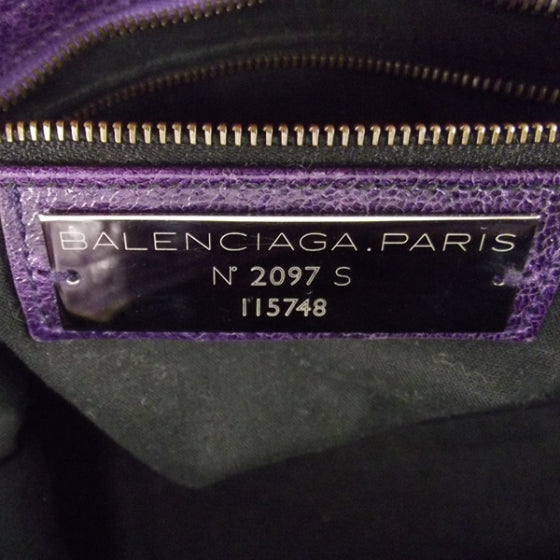 Balenciaga Agneau CITY Saphire Purple 13 of 14