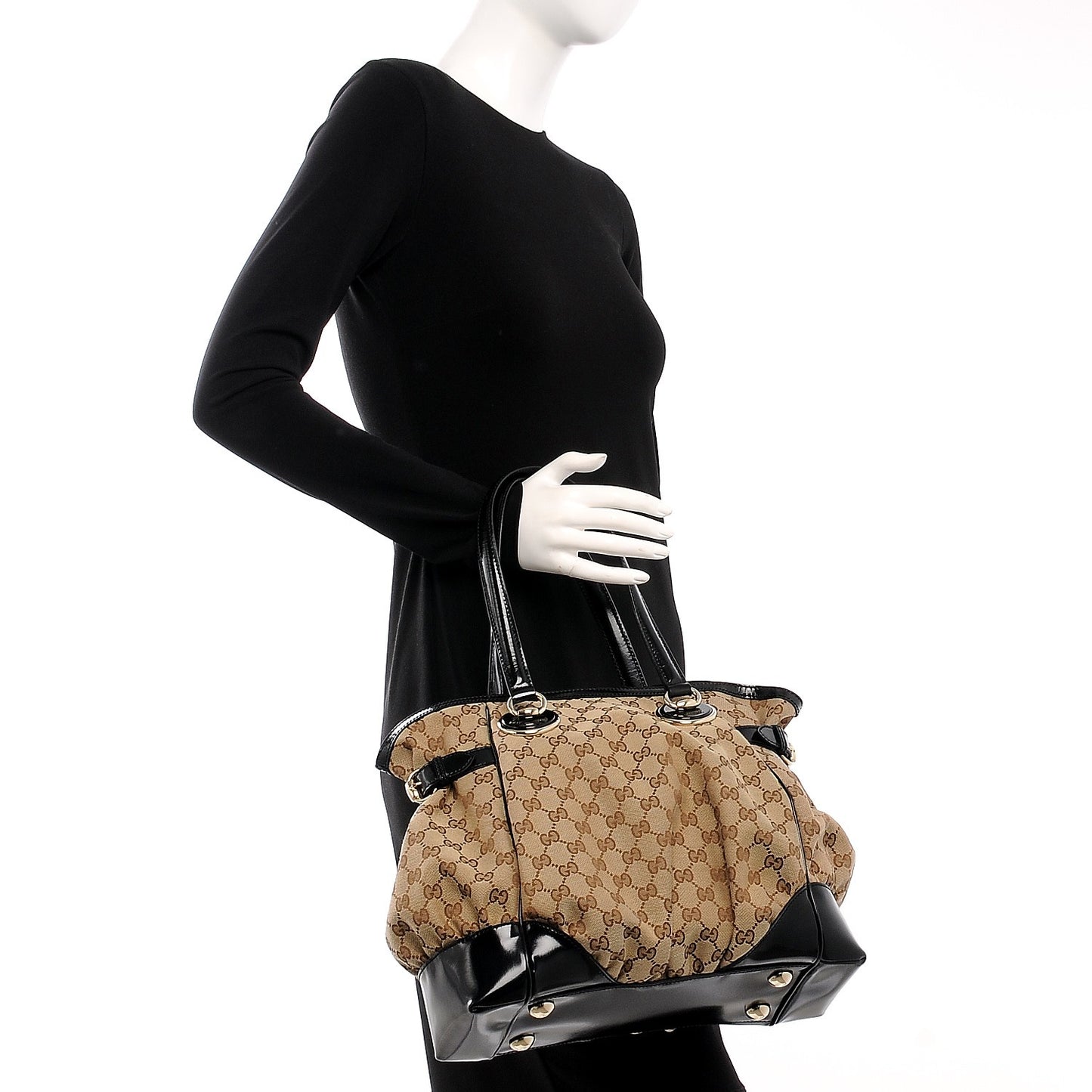 Monogram Full Moon Tote Black