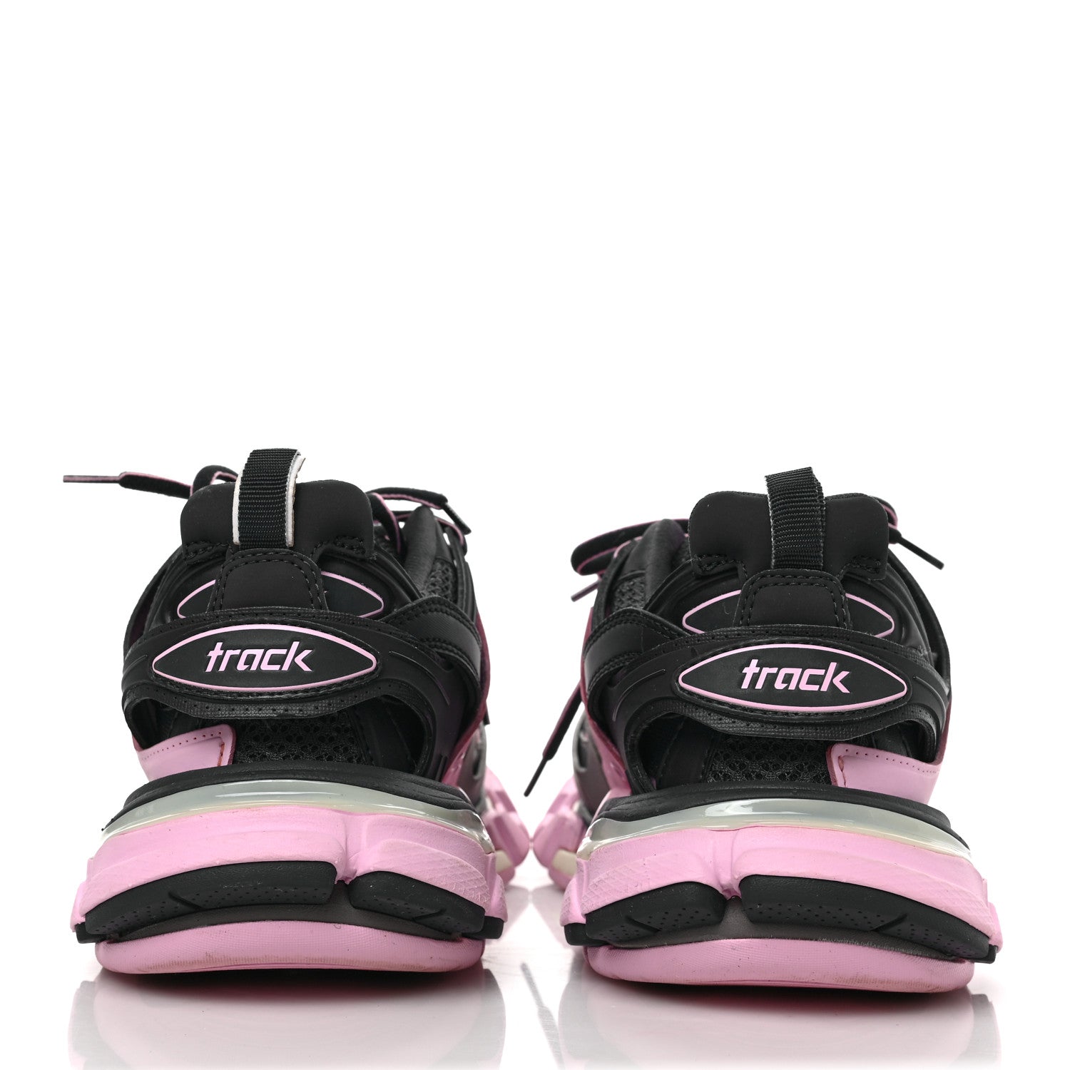 Balenciaga Mesh Rubber Tri-Color Womens Track Sneakers 35 Dark Grey Pink Grey 5 of 8