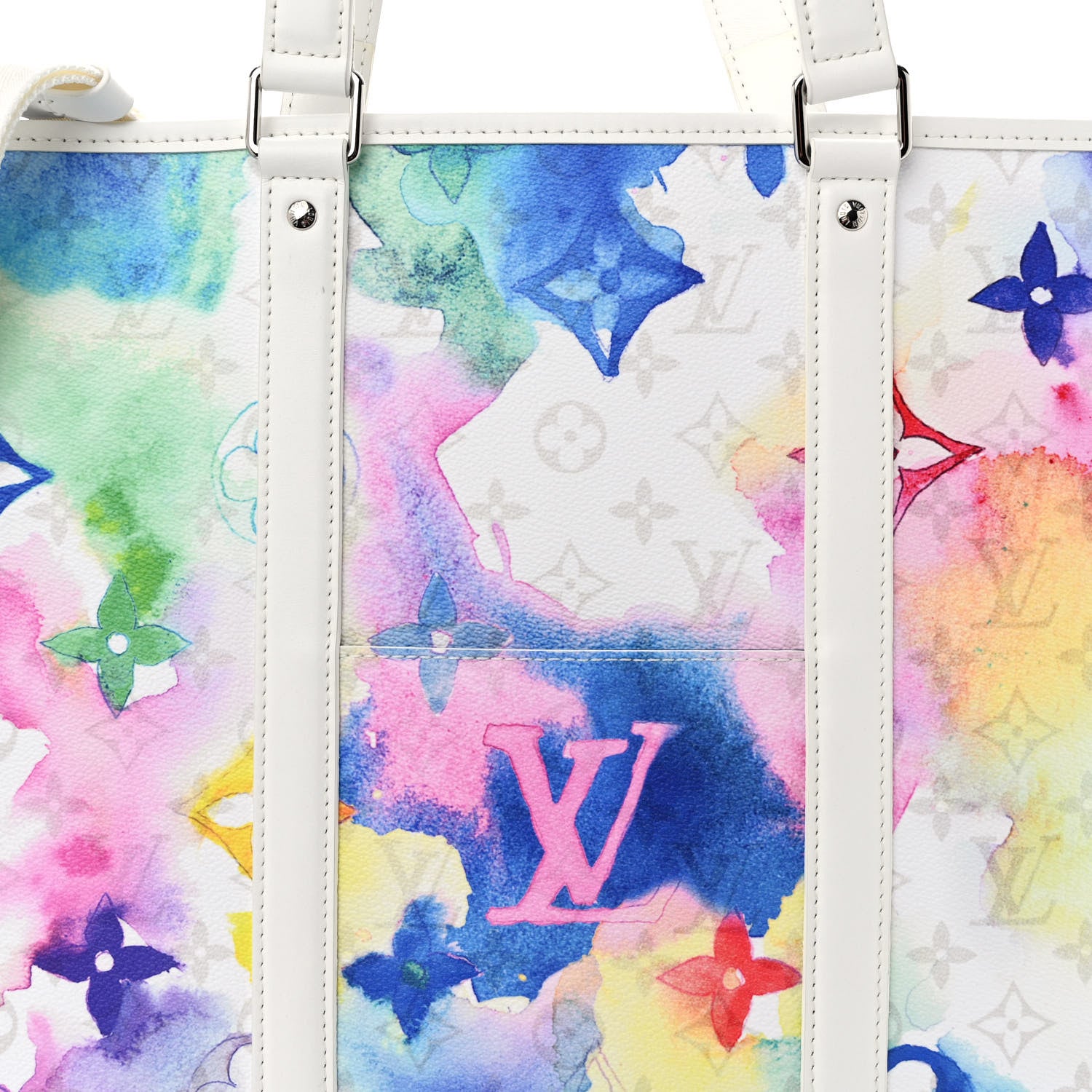 Louis Vuitton Monogram Watercolor New Tote GM Multicolor 7 of 10