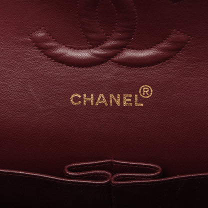 Chanel Lambskin Quilted Medium Double Flap Black 8 of 10