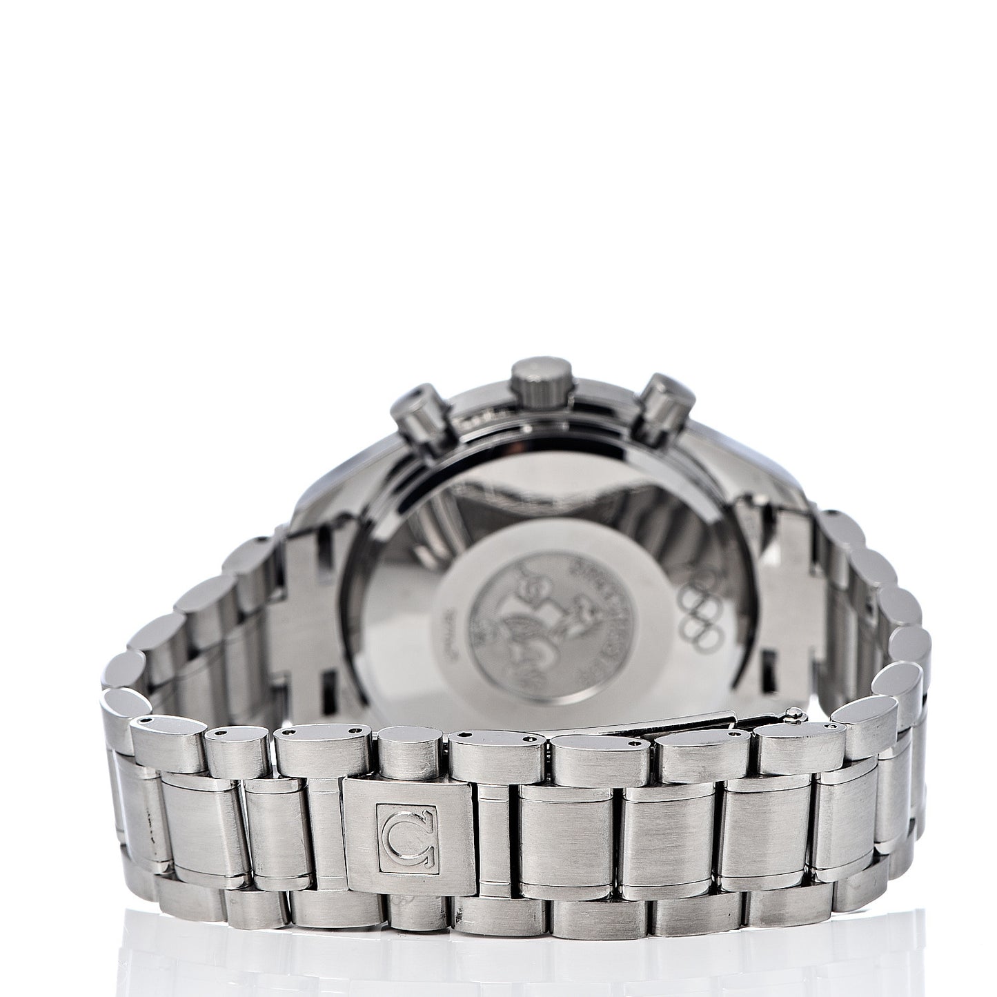 Stainless Steel 39mm Speedmaster Date Olympic Series Automatic Watch White 3513.20.00