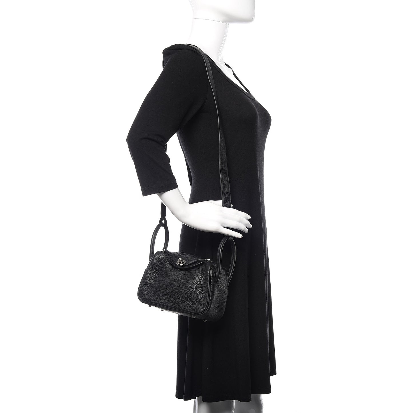 Taurillon Clemence Mini Lindy 20 Black