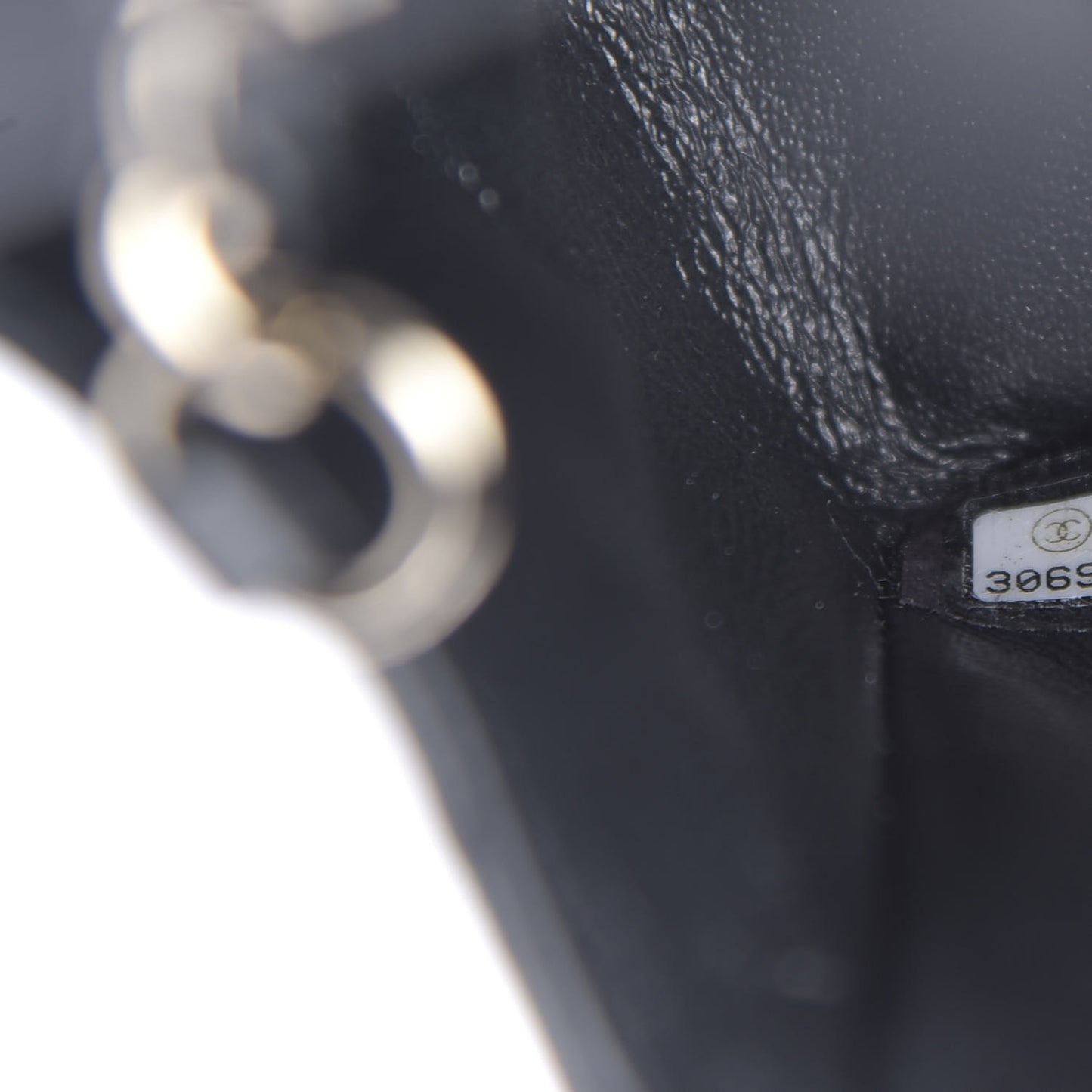 Lambskin Quilted Mini Rectangular Flap Black