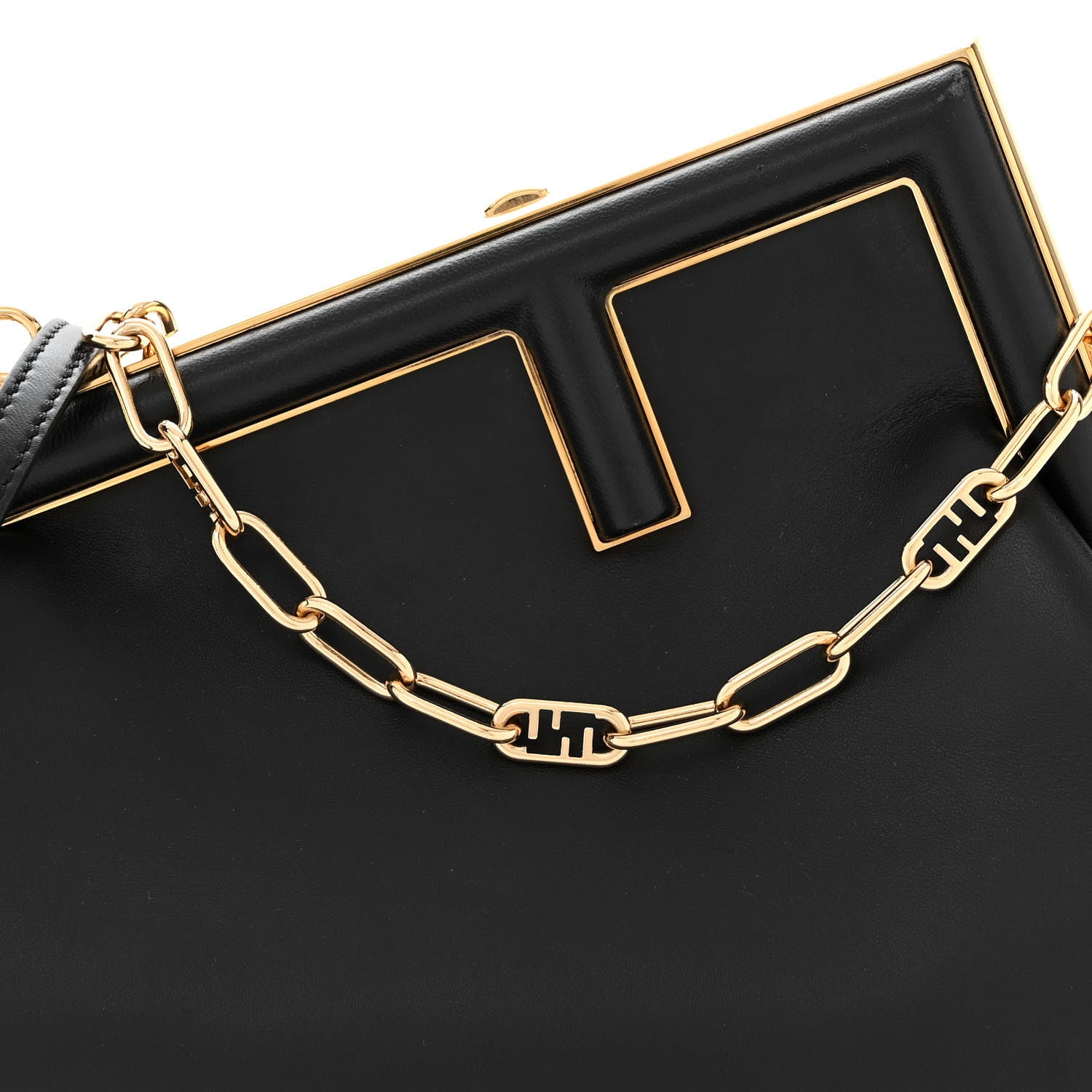 Fendi Shiny Nappa Small Fendi First Black 8 of 11
