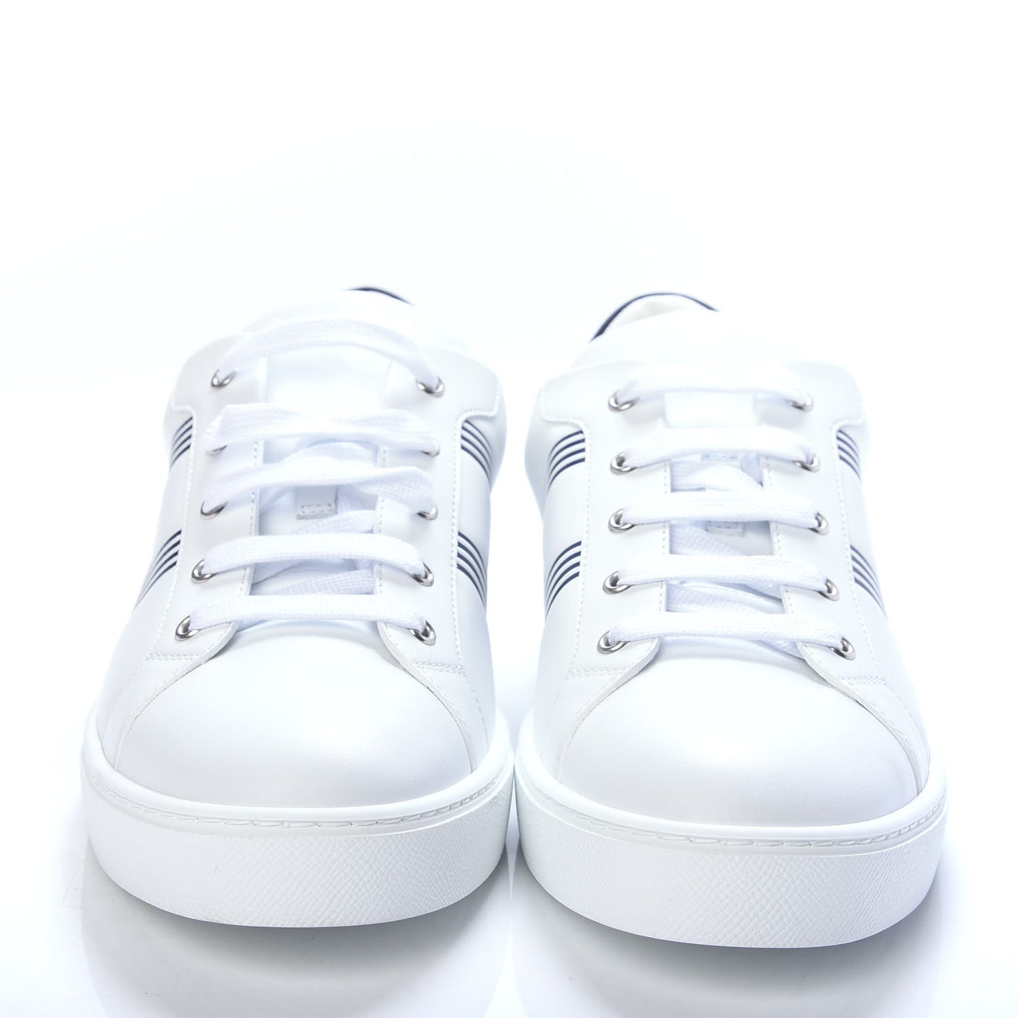 Calfskin Mens Avantage Sneakers 44 White Marine