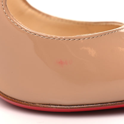 Christian Louboutin Patent Charleen 100 Pumps 37 Nude 8 of 9
