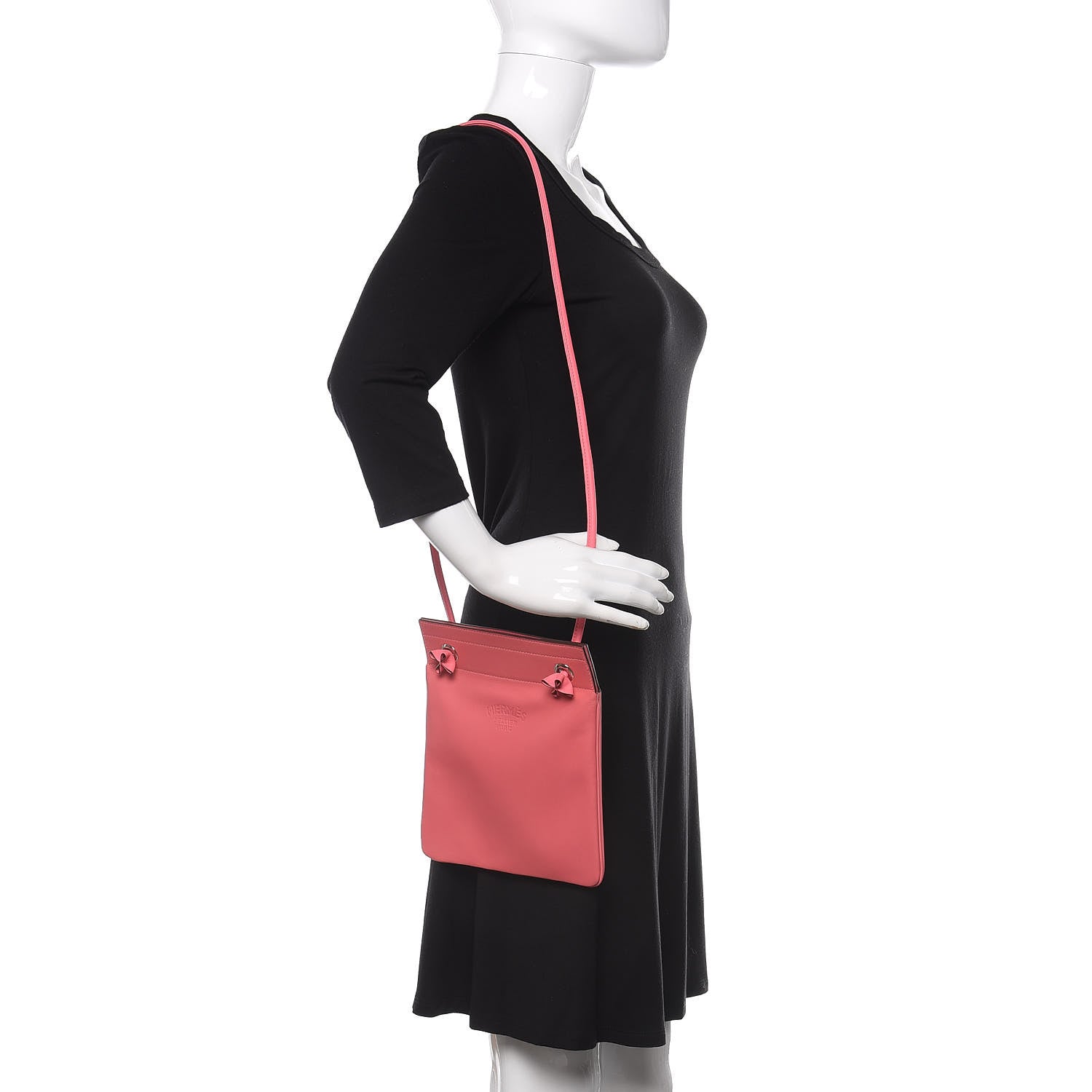 Hermes Milo Lambskin Swift Mini Aline Rose Azalee 2 of 11