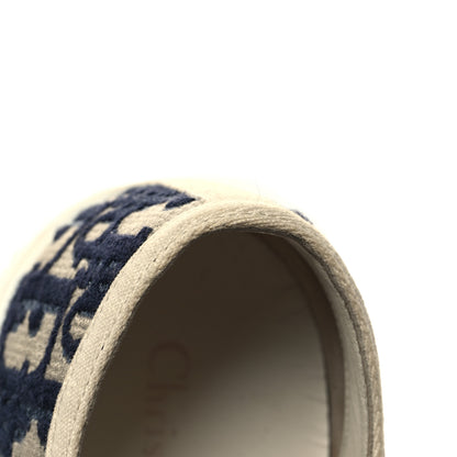 Christian Dior Canvas Oblique Walk'N'Dior Low Top Sneakers 40 Deep Blue 10 of 10